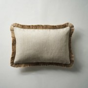 Μαξιλαροθήκη Διακοσμητική Zylina 229 05 Ecru Gofis Home 30Χ45 Jute, Polyester