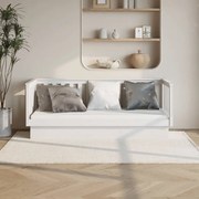 Κρεβάτι ημέρας χωρίς στρώμα Λευκό 75x190 cm Στερεό ξύλο πεύκο 821575