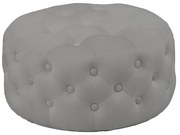Σκαμπό-πουφ Ferdia pakoworld βελούδο γκρι Φ59x28.5εκ 257-000023