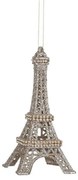 Χριστουγεννιάτικο Στολίδι Πύργος Αϊφελ 02.1078472 3x5,5cm Silver-Gold