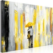 Πίνακας - Umbrella in Love (1 Part) Wide Yellow - 120x80