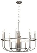 Πολυέλαιος Κρεμαστό Φωτιστικό 12xE14 Capitol Hill Elstead Lighting-KL-CAPITOL-HILL12-BN-Νίκελ Ματ KL-CAPITOL-HILL12-BN