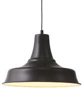 ΚΑΜΠΑΝΑ ΜΕΤΑΛΛΙΚΗ ΜΑΥΡΗ Φ34CM 1ΧE27 STOOGES ACA KS1477P1BK