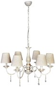 Φωτιστικό Οροφής - Πολυέλαιος 5010-5 65x30cm 6xE14 Beige-White Inlight