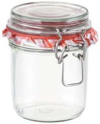 Βάζο Αποθήκευσης Della Casa 895142 Φ7x11,5cm 350ml Clear-Red Tescoma Γυαλί
