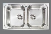 Sanitec Inox Mondial Ανοξείδωτος Υποκαθήμενος Αντιστρεφόμενος Νεροχύτης 80cm