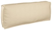 vidaXL Μαξιλάρι παλέτας για πλάτη Μπεζ 120 x 40 x 12 cm Ύφασμα Oxford