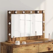 VidaXL Καθρέφτης Vanity Παλιό ξύλο Στερεό Ανακτημένο Ξύλο και Γυαλί