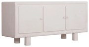ΜΠΟΥΦΕΣ ΣΕΙΡΑ SANTORINI  MDF ΣΕ ΥΠΟΛΕΥΚΟ ΧΡΩΜΑ-3 ΠΟΡΤΕΣ 140x38x64Υεκ.