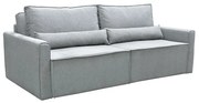 LIDRA Καναπές – Κρεβάτι 2Θέσιος, Ύφασμα Γκρι Sofa:220x110x90 Bed:137x196cm