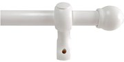 Κουρτινόξυλο Φ28mm Μονό 160cm Με Άκρα Grace Bolonga White 99916