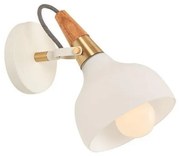 Απλίκα Τοίχου ROTA E27 10W IP20 Μέταλλο Eurolamp 145-22300 Λευκό