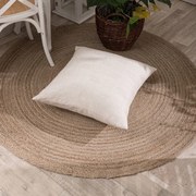 Μαξιλάρι Δικαοσμητικό (Με Γέμιση) Messina 01 Ecru Teoran 65Χ65 Cotton-Polyester