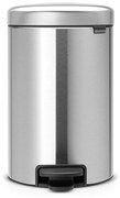 Brabantia 649026 Κάδος με πεντάλ 12L, Matt Steel