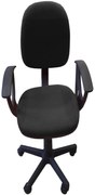 VELCO Pro Systems ΚΑΡΕΚΛΑ ΓΡΑΦΕΙΟΥ ΠΑΙΔΙΚΗ ΜΑΥΡΗ ΜΕ ΜΠΡΑΤΣΑ -ΔΙΑΣΤΑΣΕΙΣ: 57x47x81/92cm velco-Κ04767-1