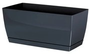 Ζαρντινιέρα Με Πιάτο (24x12x11) Marhome Coubi Case Γραφίτης 09-DUPP240-426U