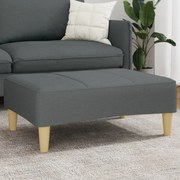 vidaXL Υποπόδιο Σκούρο Γκρι 77x55x31 εκ. Υφασμάτινο