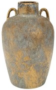 Βάζο Κεραμικό Γκρι-Χρυσό 20x35εκ. iliadis 90069