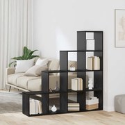 vidaXL Διαχωριστικό Ράφι Δωματίου Μαύρη δρυς 131.5 x 29 x 131.5 εκ