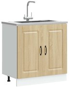 vidaXL Ντουλάπι βάσης νεροχύτη Kalmar Sonoma Δρυς 80x46x81,5 εκ.