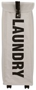 Καλάθι Απλύτων Taupe με Ροδάκια Μ39xΠ20xΥ59cm Estia Home Art Fjord 02-25366