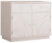ΜΠΟΥΦΕΣ ΣΕΙΡΑ SANTORINI HM18046 MDF ΣΕ ΥΠΟΛΕΥΚΟ ΧΡΩΜΑ-2 ΣΥΡΤΑΡΙΑ &amp; 2 ΠΟΡΤΕΣ 107x38x82,5Υεκ.