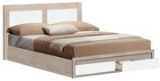 ΚΡΕΒΑΤΙ CAPRI HM312.06 ΜΕ 2 ΣΥΡΤΑΡΙΑ SONAMA ΛΕΥΚΟ ΓΙΑ ΣΤΡΩΜΑ 150x200 εκ.