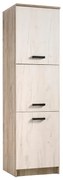 Στήλη Κουζίνας Kent BD 60 Γκρί Δρύς - Λευκό Δρύς 60x58x213 εκ. 60x58x213 εκ.