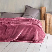 Κουβέρτα Βελουτέ King Size (240x260) Rythmos Velour Κόκκινο