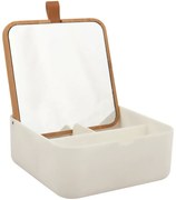 Κουτί Για Κοσμήματα &amp; Καλλυντικά (13.8x13.8x15) Spirella Alais White