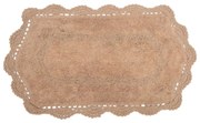 Ταπέτο Μπάνιου Τάνια Beige Viopros 45x75cm 45x75cm 100% Cotton