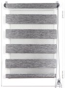 Στόρι Ρυθμιζόμενης Σκίασης (60x180) L-N Black/Silver 352560180958