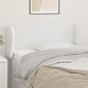 vidaXL Κεφαλάρι με Πτερύγια Λευκό 83 x 23 x 78/88 εκ. Συνθετικό δέρμα