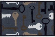 Πατάκι Εισόδου Mondial 011 Keys 50X75cm Grey-Beige Sdim 50X75