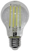 Adeleq Led Λάμπα Cog Αχλάδι Διάφανο Ε27 6W 230V Ψυχρό 13-272160