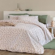 Παπλωματοθήκη FL6257 (Σετ 3τμχ) Pink-Green Palamaiki Υπέρδιπλo 240x250cm 100% Βαμβάκι