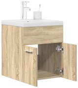 Ντουλάπι νιπτήρα μπάνιου με ενσωματωμένη λεκάνη και βρύση