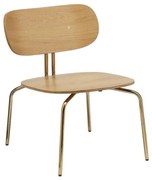 Καρέκλα Τραπεζαρίας Curious 5917-1 54.5x66.4x71.5cm Brass Natural