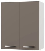 CHARLOTΤE Πάνω Ντουλάπι 60x30.5x71.8εκ με μεταλλικά χερούλια Μόκα - SO-CV60M - SO-CV60M