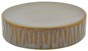Σαπουνοθήκη 813117 10x10x2,4cm Grey-Gold Ankor Ceramic