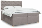 ΚΡΕΒΑΤΙ BOXSPRING ΜΕ ΣΤΡΩΜΑ TAUPE 200X200 ΕΚ. ΥΦΑΣΜΑΤΙΝΟ 3291398