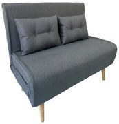 Καναπές-Κρεβάτι Sara 40.0201 134x80x46-84/134x190x32cm Grey Zita Plus