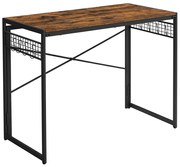 Πτυσσόμενο Μεταλλικό Γραφείο 100 x 50 x 76.5 cm με 8 Γάντζους VASAGLE LWD42X  LWD42X