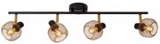 Φωτιστικό Οροφής Lucide 77978-04-02 MAREN Χρυσό Χρώμα (Gold Coloured)|Μαύρο Ματ (Black Mat)