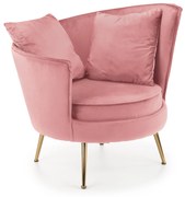 ALMOND leisure chair color: pink