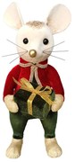 XMAS ROYAL MOUSE MAN A ΜΠΑΛΑ FOAM ΒΕΛΟΥΔΟ ΠΟΛΥΧΡΩΜΟ 10x14xH26cm