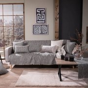 Ριχτάρι Nashville 03 Grey Teoran Διθέσιο 180x250cm Βαμβάκι-Ακρυλικό