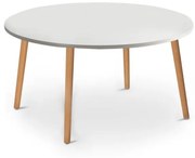Τραπεζάκι Σαλονιού Circle Λευκό 90x90x40 GP022-0037,1 Megapap GP022-0037,1 Λευκό