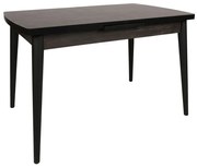 Τραπέζι Επεκτεινόμενο Inci 974NMB1507 129/157x80x79cm Black Plastic,Chipboard