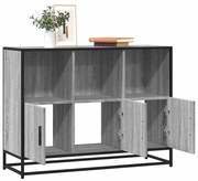 vidaXL Sideboard Γκρι Sonoma 100x35x76 cm Ξύλινο μηχανουργικό ξύλο